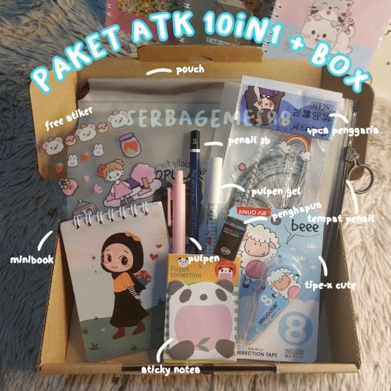 

Mega Sale serbagemes88 - (COD) SET ALAT TULIS LENGKAP 10 in 1 KARAKTER LUCU / HAMPERS KADO GIFT WISUDA / HADIAH ALAT SEKOLAH / STATIONERY SET AESTHETIC / PAKET ATK AESTHETIC / PERLENGKAPAN SEKOLAH AESTHETIC Termurah