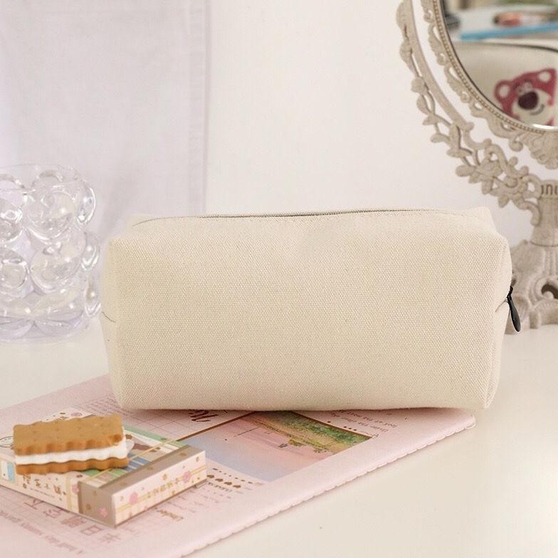 

Ah67 [MILOLI] Kotak Pensil L0TS0 POCH4CC0 Canvas Pencil Bag Tempat Pensil Resleting Stationery - F0241 Viral