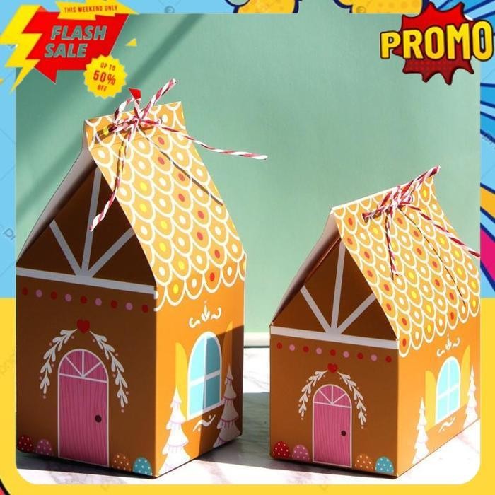 

TODAY BXGB PAPERBAG GINGERBREAD HOUSE BOX KOTAK NATAL CHRISTMAS BINGKISAN FURUBA