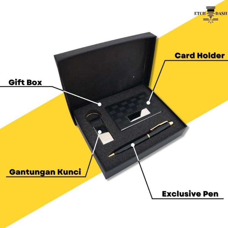 

Aw89 Gift Set Souvenir / Giftset 3 in 1 | Gift Set Souvenir Pulpen, Gantungan Kunci, Card Holder - Exclusive Giftset GS-001 Termurah