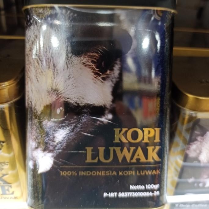 

Worcas Luwak Coffee Tin Black 100Gr