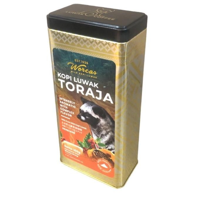 

Kopi Luwak Asli Toraja 100 Gram Tin Can