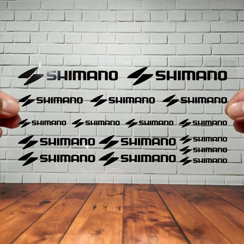 Cutting Stiker Shimano Variasi Sepeda Sticker Frame Aksesoris Body Style Lipat Keren Decal Striping 