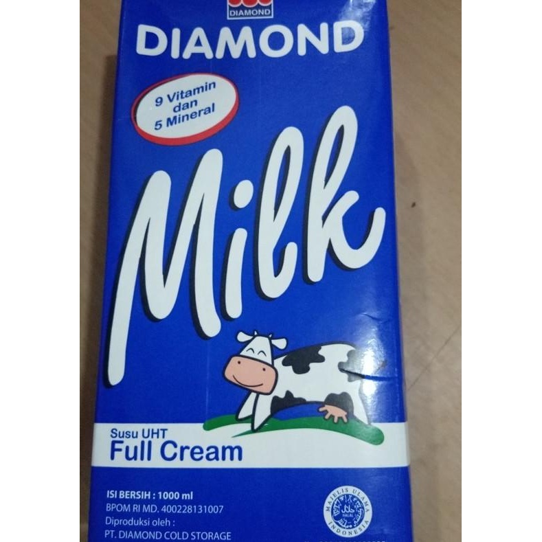 

Susu Diamond Lk Uht Full Cream 1Liter Kartonan