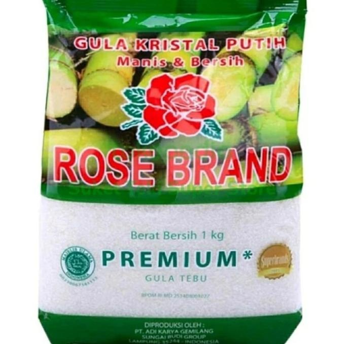 

Gula Pasir Rose Brand 1kg karton isi 20pcs READY Gosend