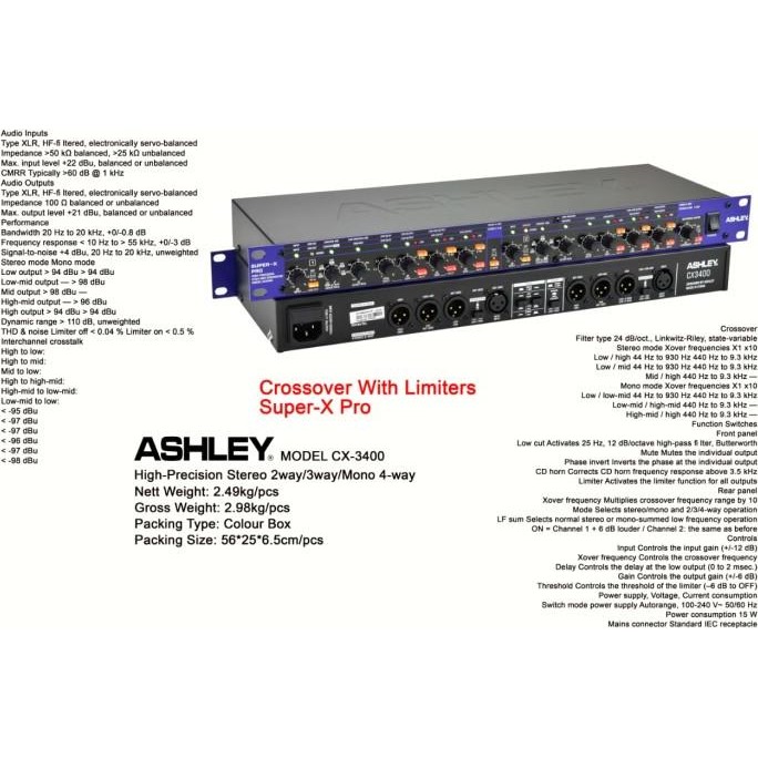 TERMURAH - CROSSOVER ASHLEY CX 3400 ORIGINAL CROSOFER CX3400 WITH LIMITER SUPER