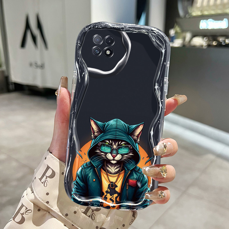 Casing Hp Untuk OPPO A73 5G OPPO A72 5G OPPO A53 5G Case Casing Softcase kucing Lanhua HP Kesing tre