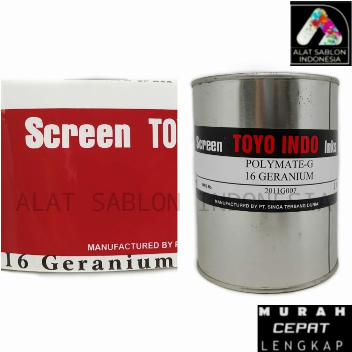 

TINTA TOYO POLYMATE G16 GERANIUM TINTA SABLON PLASTIK