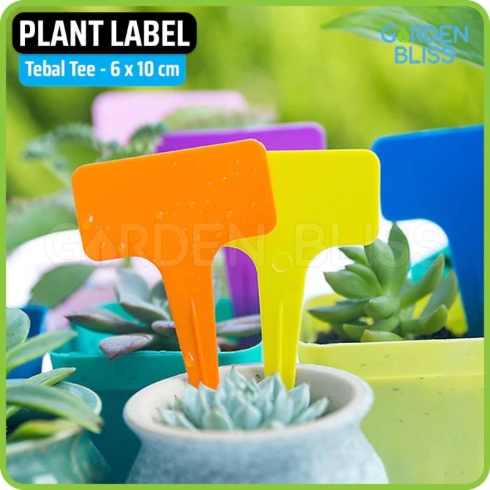 

Ready stock] 50 Pcs Thick Plant Label Name Tag - Label Penanda Nama Tanaman Model Tee 6x10 cm T