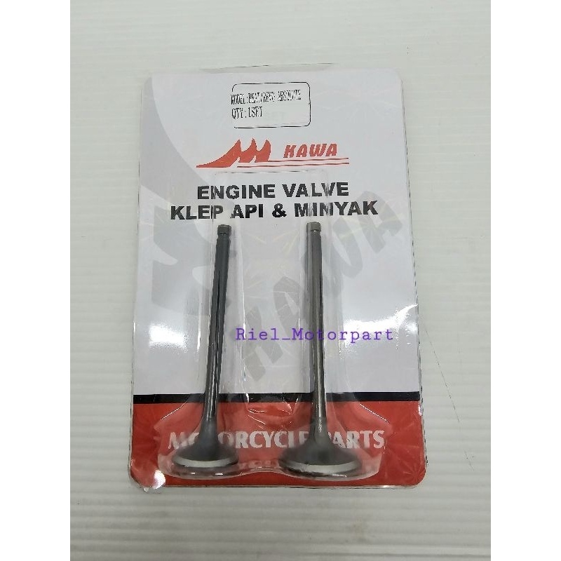 Klep Set (KAWA) REVO ABSOLUTE / BEAT / BLADE payung valve klepset klep api minyak KAWA