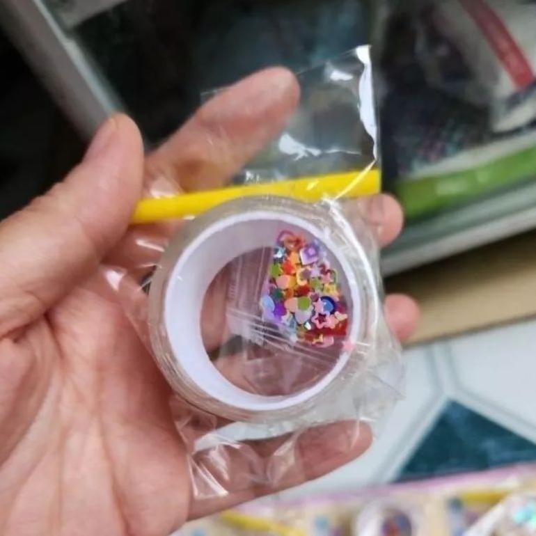 

Mega Sale 1 LEMBAR 24 SET MAINAN NANO TAPE ROLL/BALON TIUP MANIK GLITER D.I.Y/NANO PASTE ROLL ((1 LEMBAR)) Viral