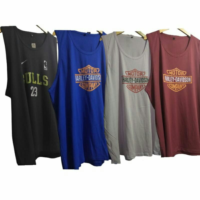 KAOS SINGLET JUMBO PRIA DAN WANITA 2XL 3XL 4XL 5XL KATUN