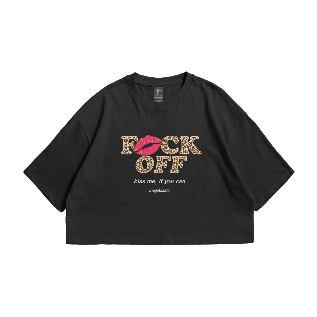 MEGABLAST - FVCK OFF CROPTOP OVERSIZE COTTON 24S UNISEX