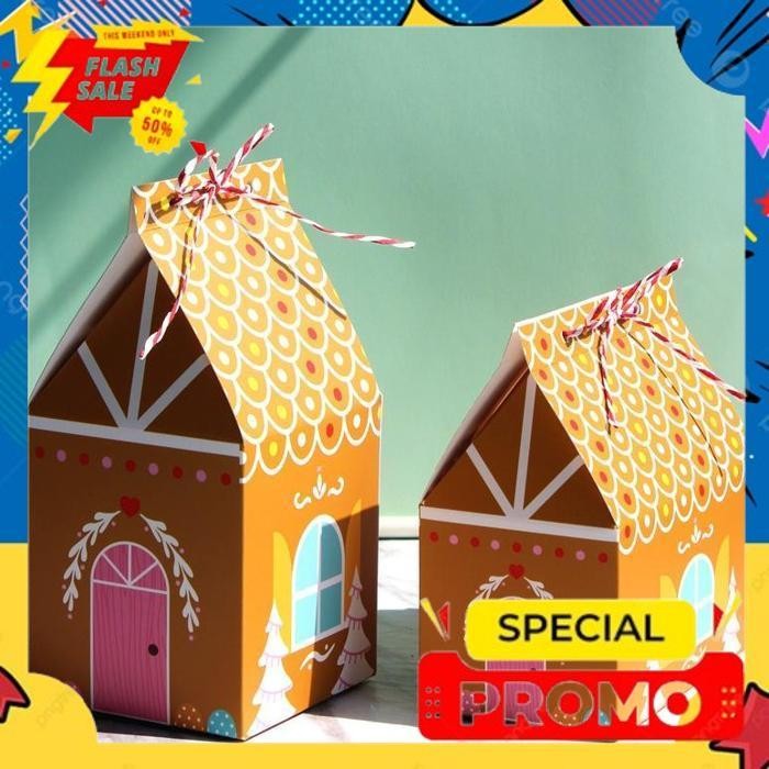 

NEW ARRIVAL BXGB PAPERBAG GINGERBREAD HOUSE BOX KOTAK NATAL CHRISTMAS BINGKISAN FURUBA
