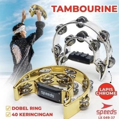 Tamborin Tambourin Kecreken Icik-icik Alat Musik Double Ring ORIGINAL BS76
