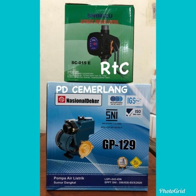 Ready Pompa Pendorong Toren Air Otomatis Booster Shimizu Booster Pump