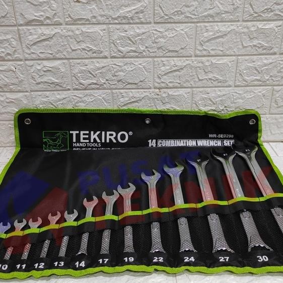 Kunci Ring Pas Tekiro 8-32 Mm 14 Pcs / Kunci Ring Pas Set Tekiro 8-32