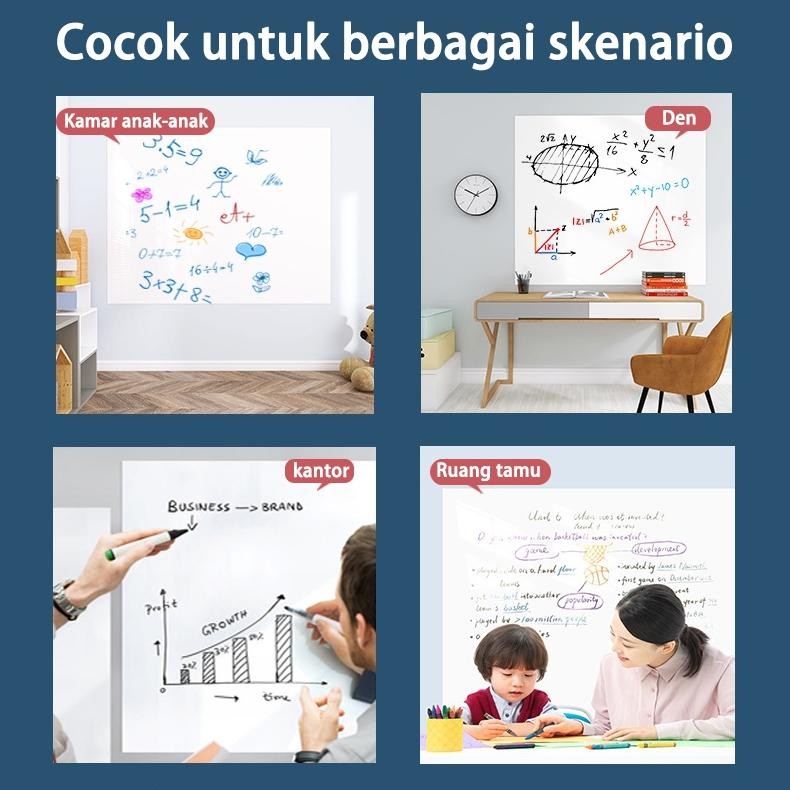 

SPECIAL 60x300cm Adsorpsi elektrostatik Stiker Papan tulis Whiteboard Blackboard Papan Tulis Dinding Stiker sticker white board et-61