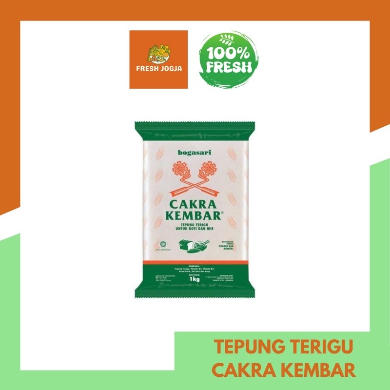 

Tepung Terigu Cakra Kembar 1kg | Fresh Jogja