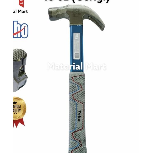 Palu Kambing Toho 13Oz | Palu Kambing Gerigi Gagang Karet 13 Oz Magnet