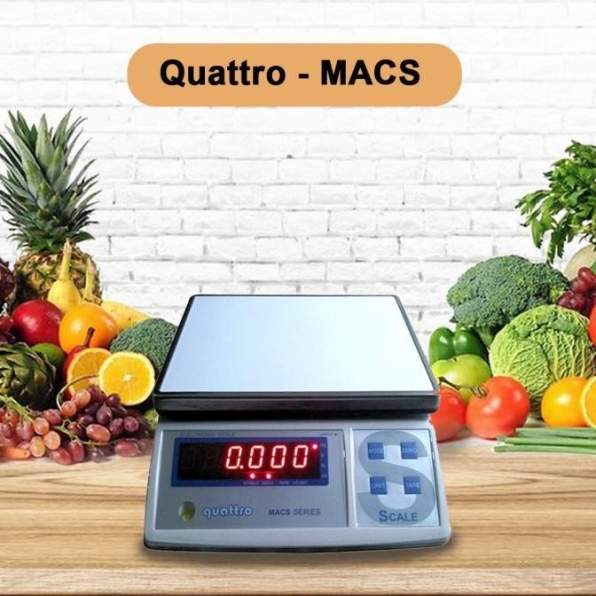 TIMBANGAN DIGITAL 15 KG / 30 KG QUATTRO MACS-W SERIES