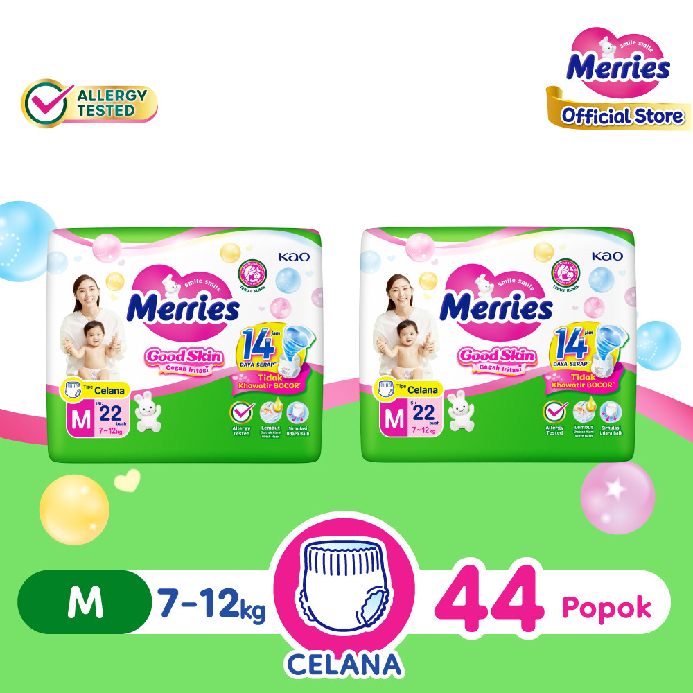 Merries Pants Good Skin M 22 Twinpack