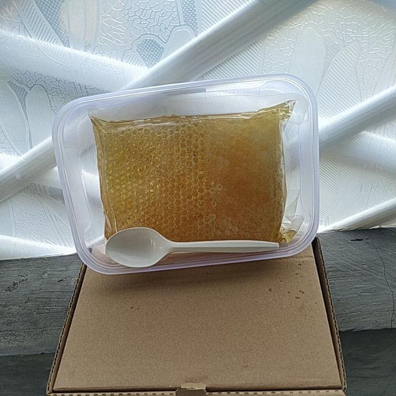 

Flash Sale Madu Sarang / Honey Comb / Sarang Madu 500Gram Free Box Dus Packing Grosir