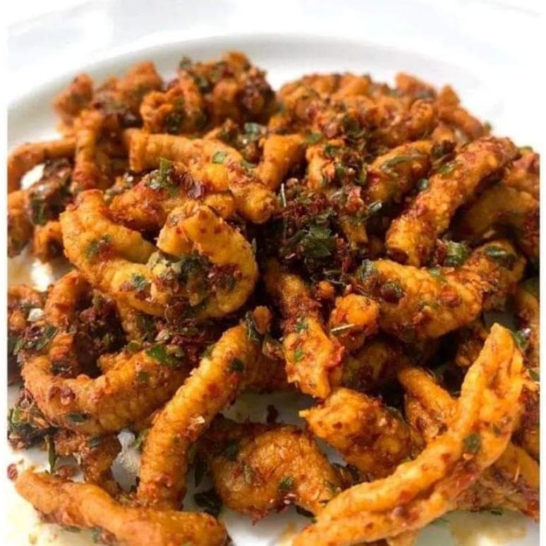 

Discount Usus Crispy Pedas Daun Jeruk 250Gram Grosir