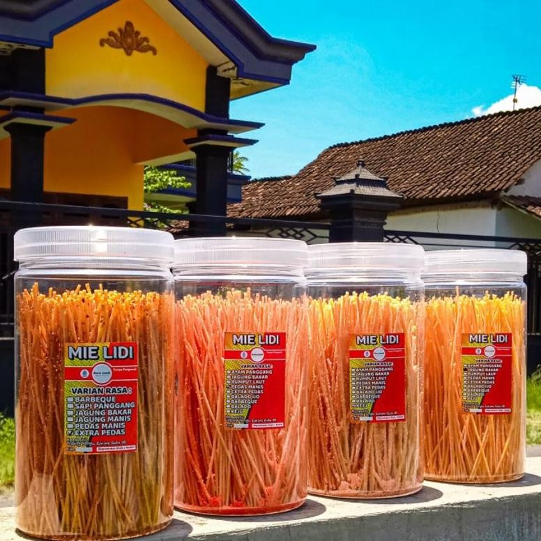 

Original Mie Lidi / Mie Lidi Jadul / Mie Lidi Murah / Mie Lidi Pedas / Mie Lidi Kemasan Toples / Mie Lidi 250 Gram / Mie Lidi Kediri High Quality