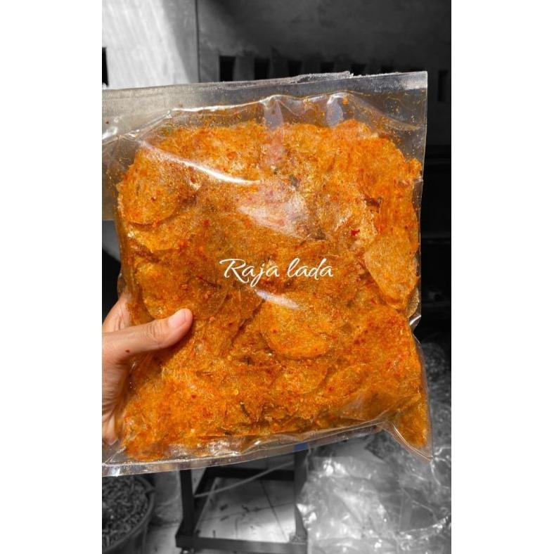 

Original Keripik Kaca 500Gr Pedas Daun Jeruk/ Kripca Kripik Kaca Grosir