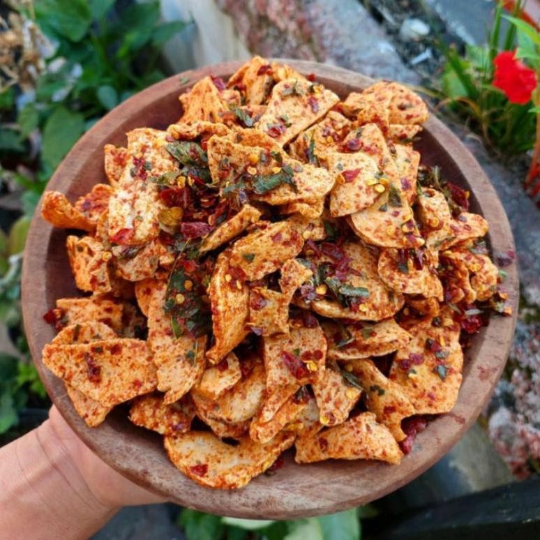 

Terpercaya Basreng Bulat Daun Jeruk Extra Pedas Isi 1 Kg High Quality