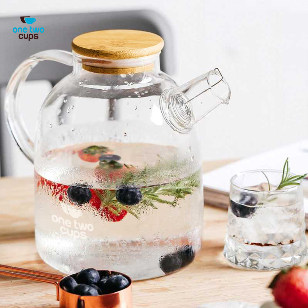 Teko Teh Rempah Kaca Tahan Panas Api Kompor Kuat Rebus Jamu Herbal