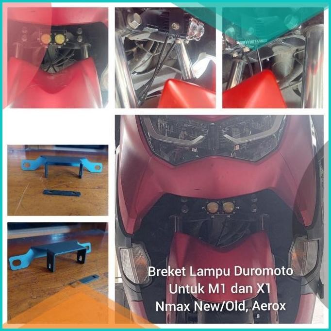 Bracket lampu sorot / laser duromoto m1 x1 NMAX old / NMAX NEW / AERO