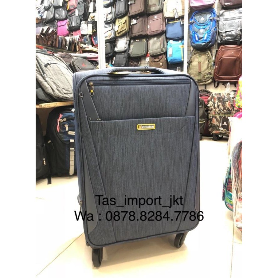 KOPER PRESIDENT BAHAN KAIN KANVAS (1706/1443) ORI - 20" PREMIUM