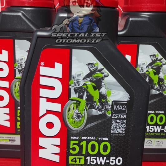 Motul 5100 4T 15W50 1L Ester/ Oli Mesin/Oli Motul /