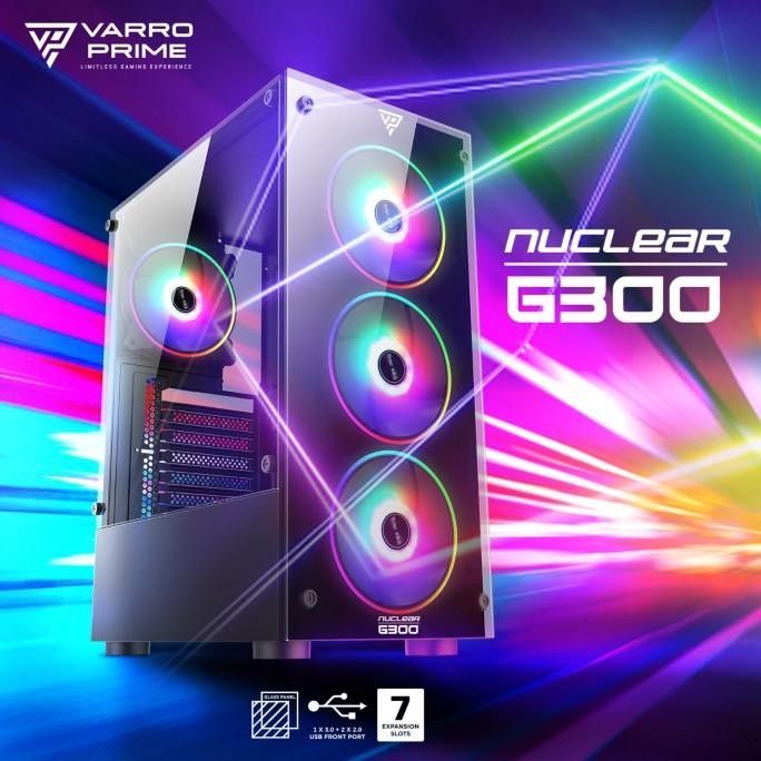 Casing Pc Gaming Varro Prime Nuclear G300 Baru