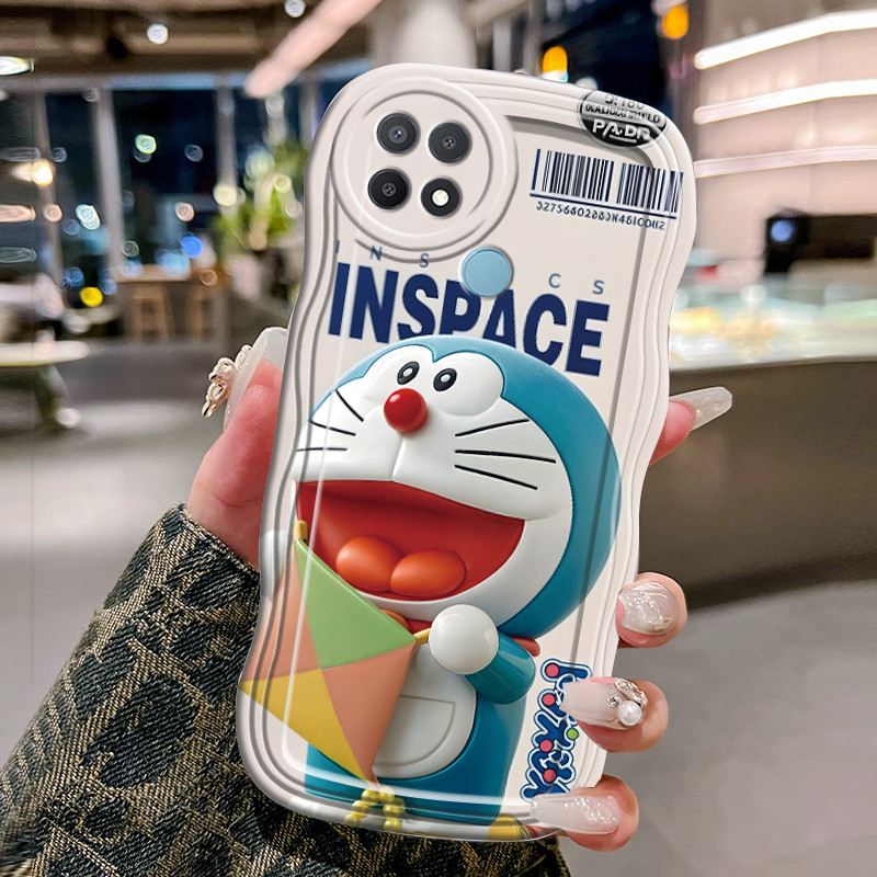 Casing Hp Untuk OPPO A15 A15s A35 Case Casing pola Doraemon Kasing HP Cesing Silikon Kesing Anti Dro
