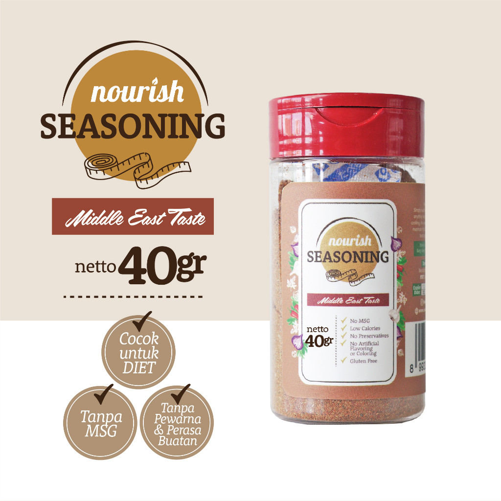 

LAKU Nourish Seasoning, Bumbu Marinasi Kering / Diet Defisit Kalori
