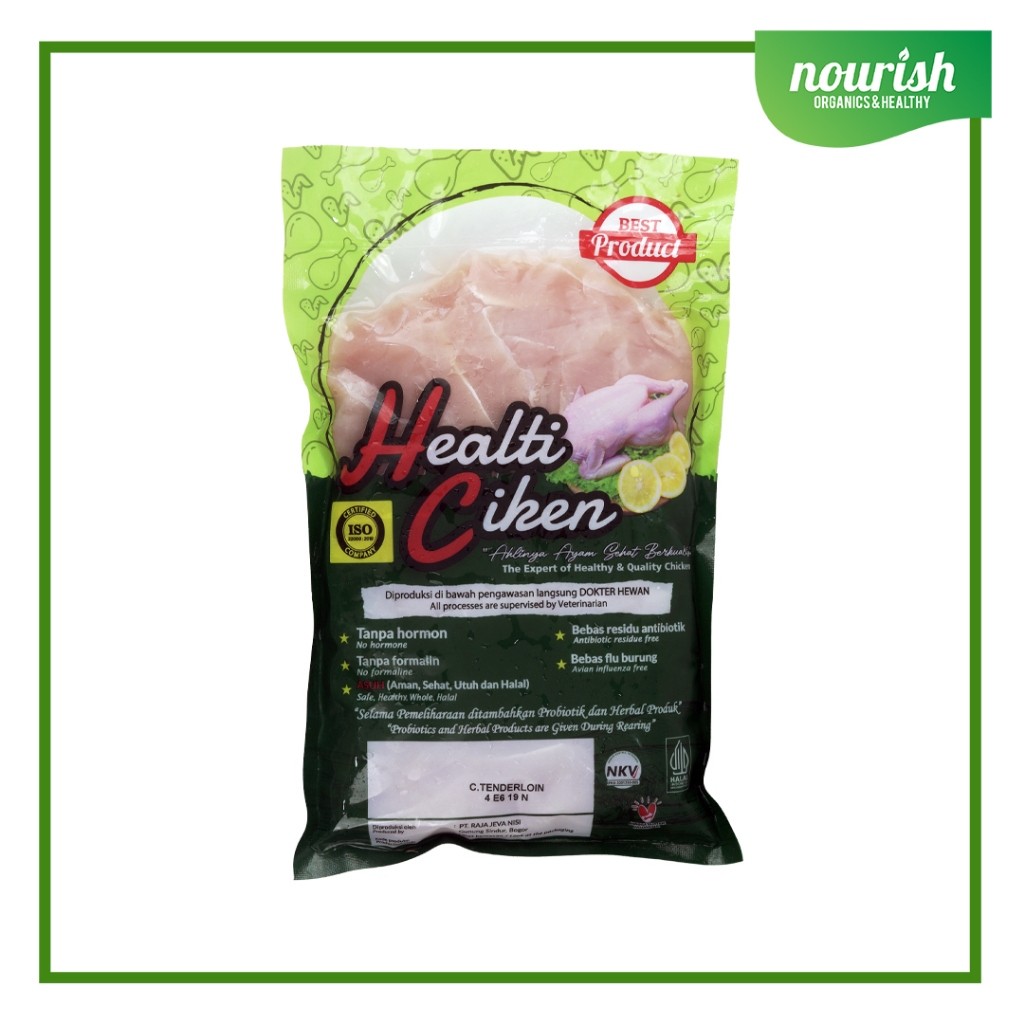 

Healti Ciken Dada Ayam Has Dalam / Tenderloin Probiotik Halal 900-1000gr