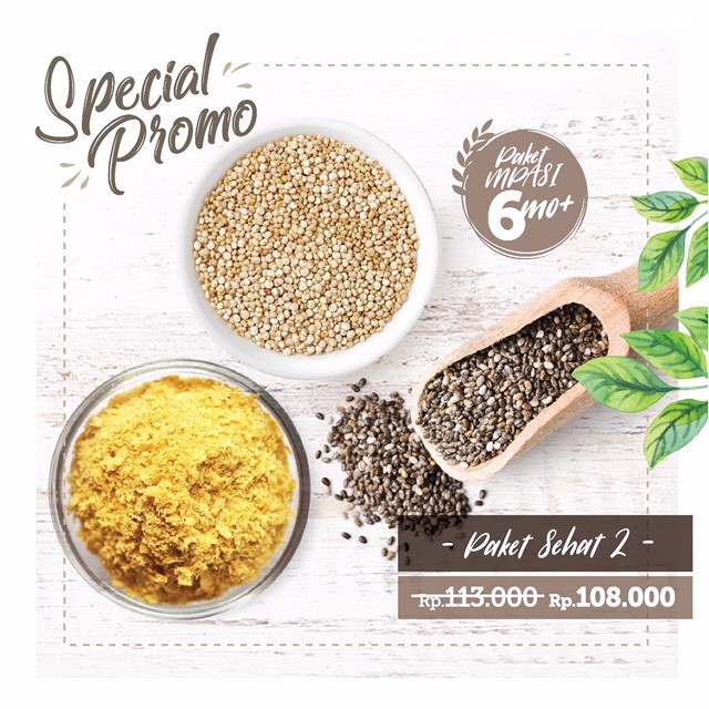 

Paket Sehat 2 (150 gr Organic Chia Seed, 100gr Nutritional Yeast, Organic Quinoa)