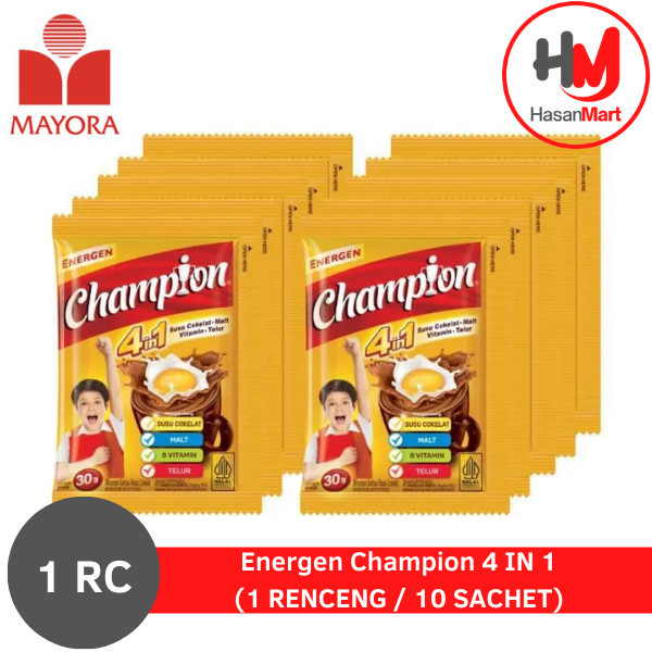 

Energen Champion 4 IN 1 (1 RENCENG / 10 SACHET)