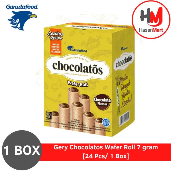 

Gery Chocolatos Wafer Roll 7 g [24 Pcs/ 1 Box]