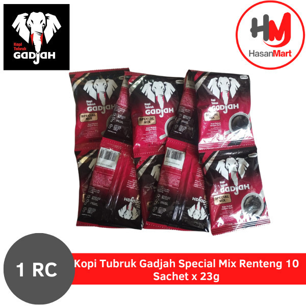 

Kopi Tubruk Gadjah Special Mix Renteng 10 Sachet x 23g