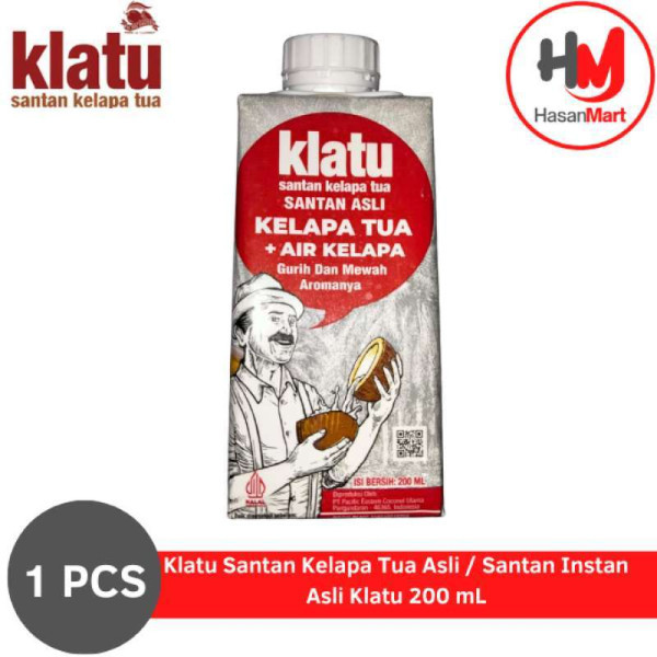 

Klatu Santan Kelapa Tua Asli / Santan Instan Asli Klatu 200 mL