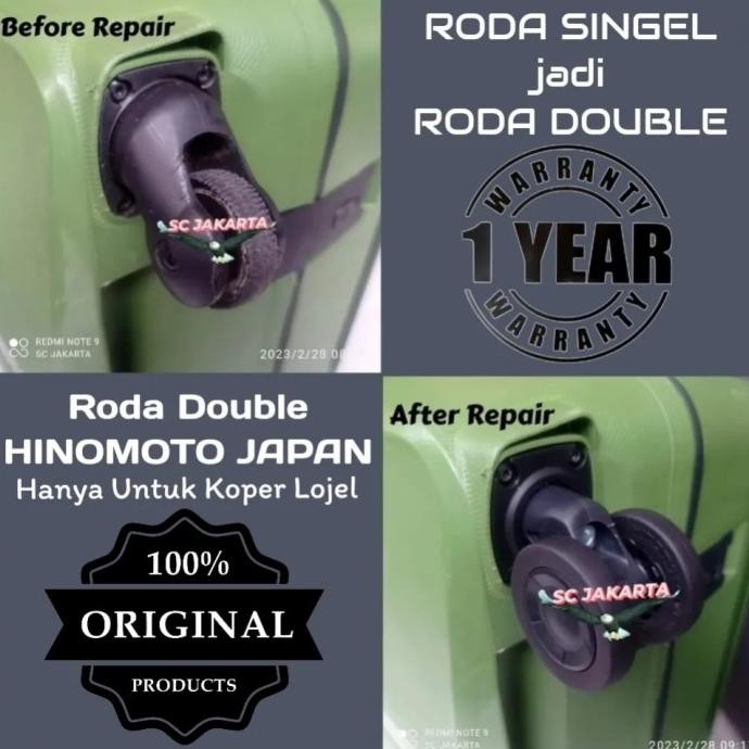 Big Sale Roda Koper Lojel Dari Singel Ke Doubel, Roda Hinomoto Japan Original Pengiriman Cepat