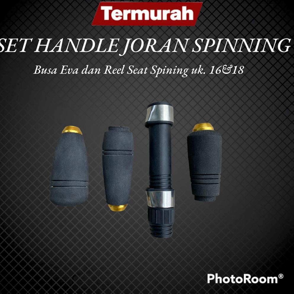 SALE Set Handle Joran Busa Eva plus Reel Seat Spinning 16 dan 18 Buat Joran Spinning ukd-23
