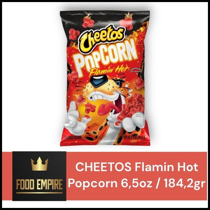 

Cheetos Flamin Hot Popcorn 6,5 Oz | Flavored Pop Corn 184 Gr