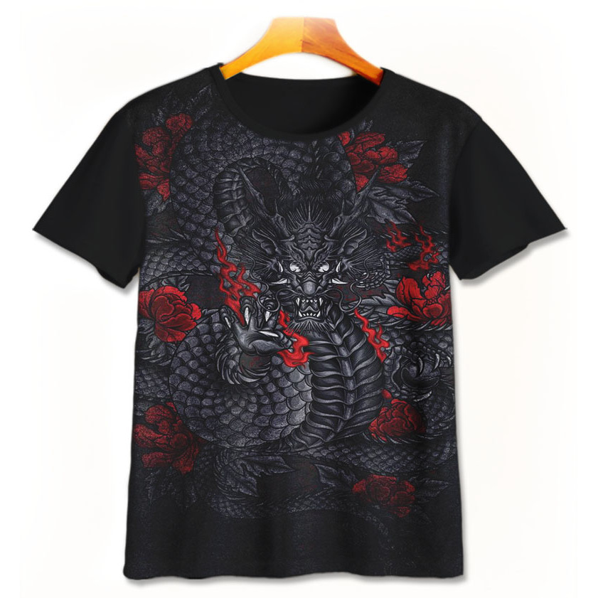 Kaos Kartun Anak Naga Jepang 3D - KRG Naga Jepang 8