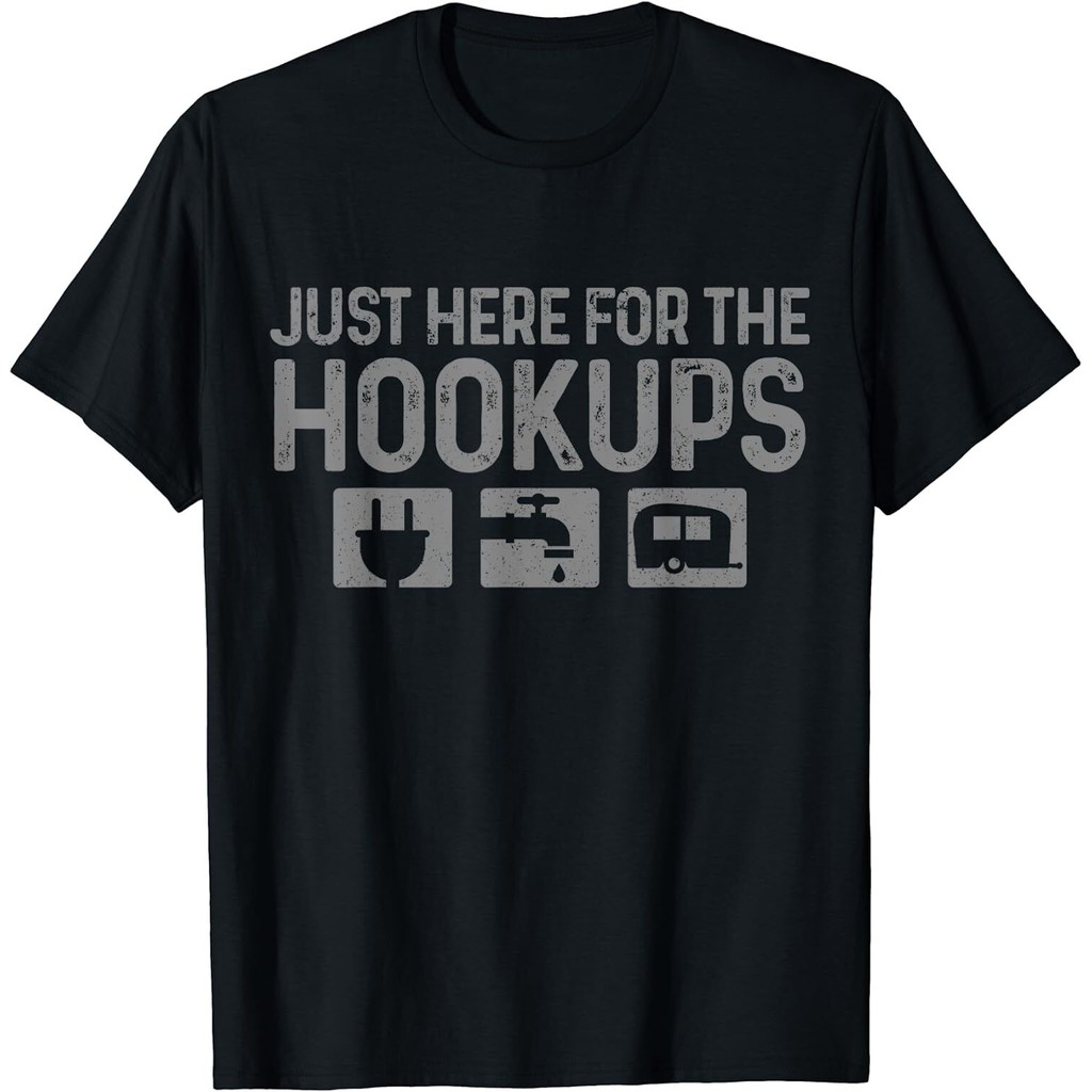 Terbatas Lucu Berkemah Rv Caravan Motorhome Hanya Di Sini Untuk Hookups Tshirt