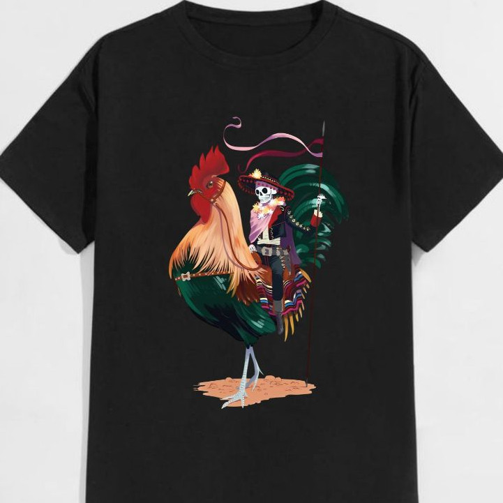 Haoshoku Store - T-Shirt Skull Chicken - Cotton Combed 24S - BR511